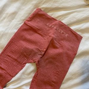 Alphalete Halo leggings in Rose Pink